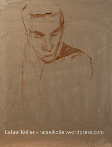 Workflow: Portrait Study - Acrylic on Carton ca. 30x40cm(© Rafael Koller. All rights reserved)